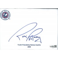 Rick Barry Signed 5x7 Cut Page JSA Authenticated