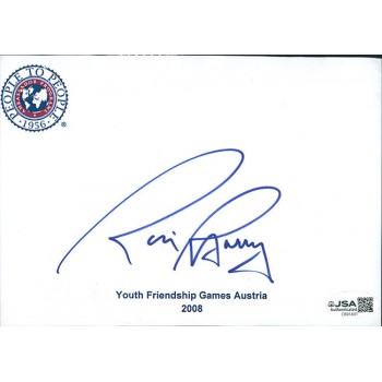 Rick Barry Signed 5x7 Cut Page JSA Authenticated Rick Barry Signed 5x7 Cut Page JSA Authenticated