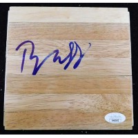 Nicolas Batum Portland Trail Blazers Signed 6x6 Floorboard JSA Authenticated