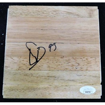 Deandre Bembrey Brooklyn Nets Signed 6x6 Floorboard JSA Authenticated