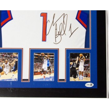 Chauncey Billups Clippers Signed 15x18.5 Foamboard Photo JSA Authentic Scratches
