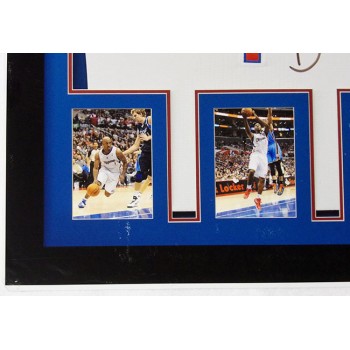 Chauncey Billups Clippers Signed 15x18.5 Foamboard Photo JSA Authentic Scratches