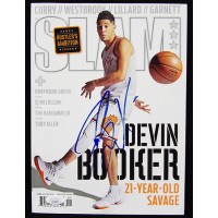 Devin Booker Phoenix Suns Signed Slam January 2018 Magazine JSA Authenticated