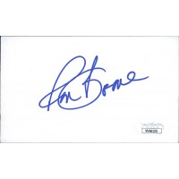 Ron Boone Utah Jazz Signed 3x5 Index Card JSA Authenticated