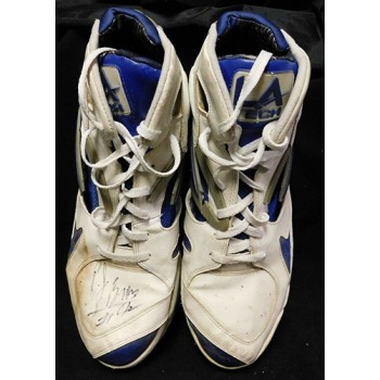P.J. Brown Signed Game Used LA Tech Shoes Size 16 JSA Authenticated
