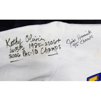 UCLA Bruins Coaches Signed Sweatshirt JSA Authenticated Wooden Wilkes Vermeil