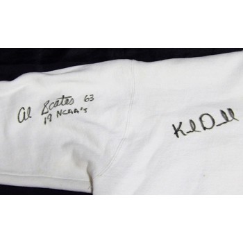 UCLA Bruins Coaches Signed Sweatshirt JSA Authenticated Wooden Wilkes Vermeil