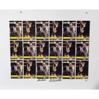 UCLA Bruins John Wooden Bill Walton Signed 25x30.5 Uncut Sheet JSA Authenticated
