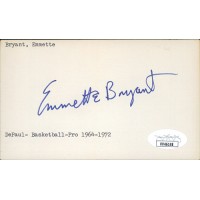Emmette Bryant Boston Celtics Signed 3x5 Index Card JSA Authenticated