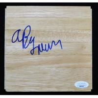 Andrew Bynum Los Angeles Lakers Signed 6x6 Floorboard JSA Authenticated