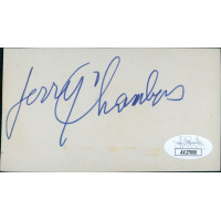Jerry Chambers LA Lakers Signed 2.5x4.25 Cut Index Card JSA Authenticated