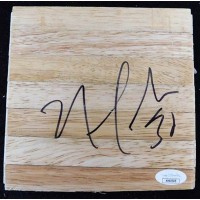 Norris Cole Miami Heat Signed 6x6 Floorboard JSA Authenticated