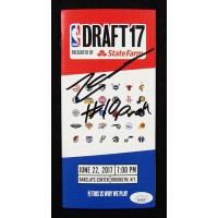 Zach Collins Signed NBA Draft 2017 Program JSA Authenticated