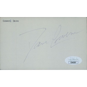 Dave Cowens Boston Celtics Signed 3x5 Index Card JSA Authenticated