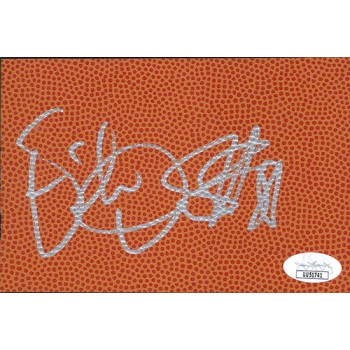 Erick Dampier Warriors Signed 4x6 Basketball Surface Card JSA Authenticated