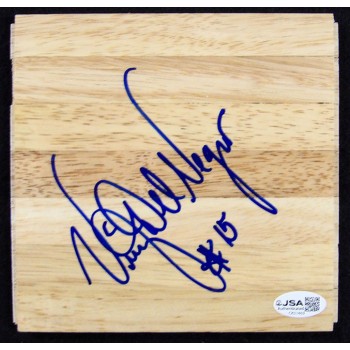 Vinny Del Negro San Antonio Spurs Signed 6x6 Floorboard JSA Authenticated