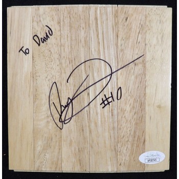 RayJ Dennis Atlanta Hawks Signed 6x6 Floorboard JSA Authenticated Personalized