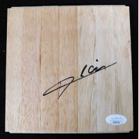 Boris Diaw San Antonio Spurs Signed 6x6 Floorboard JSA Authenticated