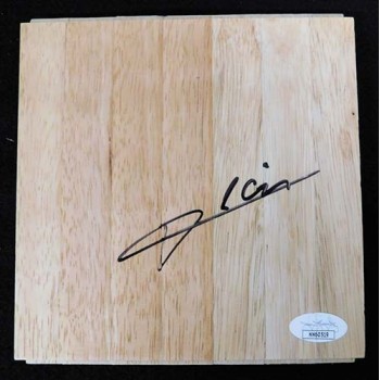 Boris Diaw San Antonio Spurs Signed 6x6 Floorboard JSA Authenticated