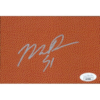 Michael Doleac Miami Heat Signed 4x6 Basketball Surface Card JSA Authenticated