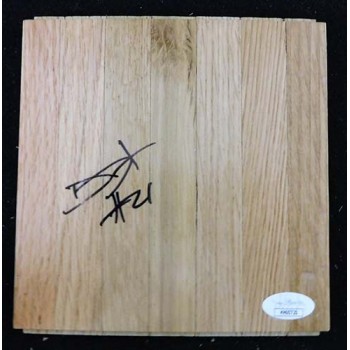 Damyean Dotson Cleveland Cavaliers Signed 6x6 Floorboard JSA Authenticated