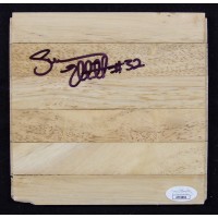 Sean Elliott San Antonio Spurs Signed 6x6 Floorboard JSA Authenticated