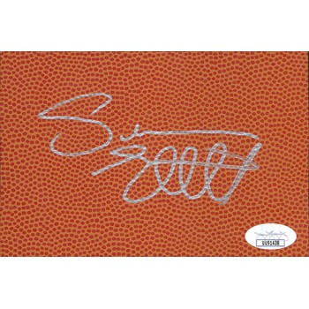 Sean Elliott Spurs Signed 4x6 Basketball Surface Card JSA Authenticated
