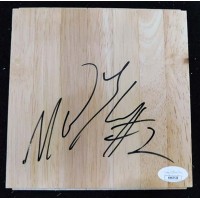 Melvin Ely Charlotte Bobcats Signed 6x6 Floorboard JSA Authenticated