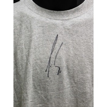 Rudy Fernandez Portland Trail Blazers Signed Grey Shirt JSA Authenticated