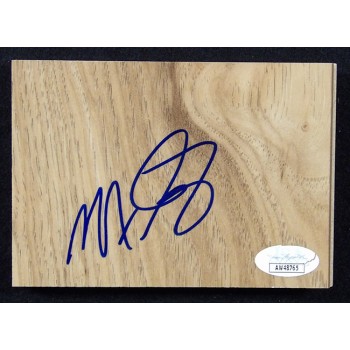 Michael Finley Dallas Mavericks Signed 3.5x5 Floorboard JSA Authenticated