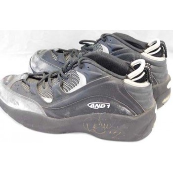 Derek Fisher Signed Game Used And 1 Pair Shoes Size 13 JSA Authenticated