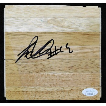 Joel Freeland Portland Trail Blazers Signed 6x6 Floorboard JSA Authenticated