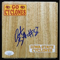 Diante Garrett Iowa State Cyclones Signed 6x6 Floorboard JSA Authenticated