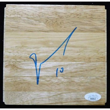Gordon Giricek Utah Jazz Signed 6x6 Floorboard JSA Authenticated