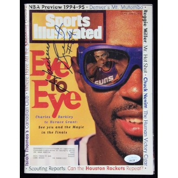 Horace Grant Chicago Bulls Signed Sports Illustrated Magazine JSA Authenticated