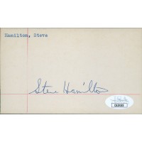 Steve Hamilton Minneapolis Lakers Signed 3x5 Index Card JSA Authenticated Steve Hamilton Minneapolis Lakers Signed 3x5 Index Card JSA Authenticated