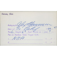 Alex Hannum USC Trojans Signed 3x5 Index Card JSA Authenticated Alex Hannum USC Trojans Signed 3x5 Index Card JSA Authenticated