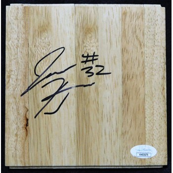 Justin Harper Orlando Magic Signed 6x6 Floorboard JSA Authenticated