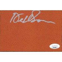 Del Harris Coach Signed 4x6 Basketball Surface Card JSA Authenticated