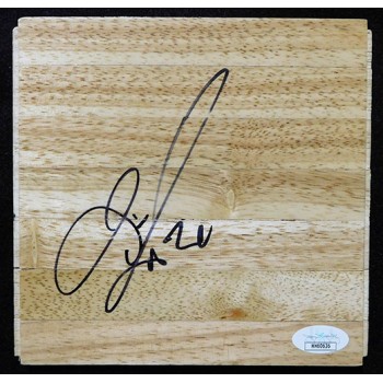 Devin Harris Dallas Mavericks Signed 6x6 Floorboard JSA Authenticated