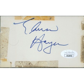 Elvin Hayes Washington Bullets Signed 3x5 Index Card JSA Authenticated