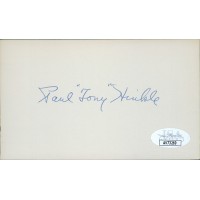 Tony Hinkle Coach Signed 3x5 Index Card JSA Authenticated Tony Hinkle Coach Signed 3x5 Index Card JSA Authenticated