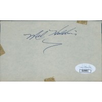 Mel Hutchins Fort Wayne Pistons Signed 3x5 Cut Page JSA Authenticated