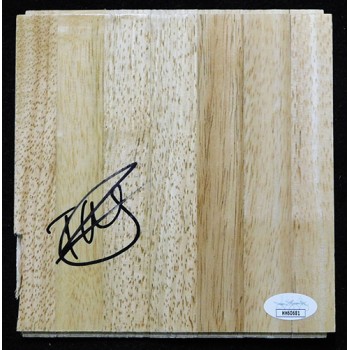 Damien Inglis Milwaukee Bucks Signed 6x6 Floorboard JSA Authenticated