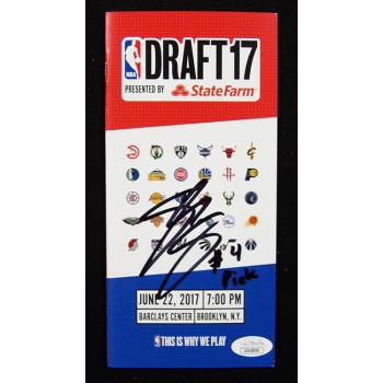 Josh Jackson Signed NBA Draft 2017 Program JSA Authenticated