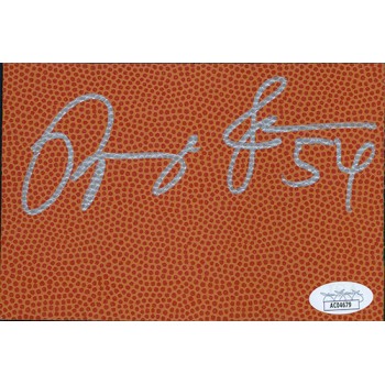 Popeye Jones Dallas Mavericks Signed 4x6 Basketball Surface Card JSA Authentic