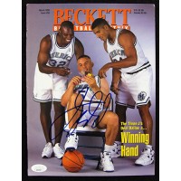 Jason Kidd Dallas Mavericks Signed Beckett March 1995 Magazine JSA Authenticated
