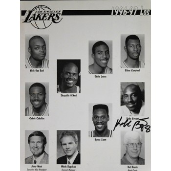 Los Angeles Lakers Kobe Bryant Kurt Rambis Signed Jam Session Program JSA Auth