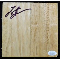 Trajan Langdon Cleveland Cavaliers Signed 6x6 Floorboard JSA Authenticated