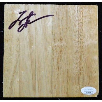 Trajan Langdon Cleveland Cavaliers Signed 6x6 Floorboard JSA Authenticated